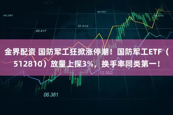 金界配资 国防军工狂掀涨停潮！国防军工ETF（512810）放量上探3%，换手率同类第一！